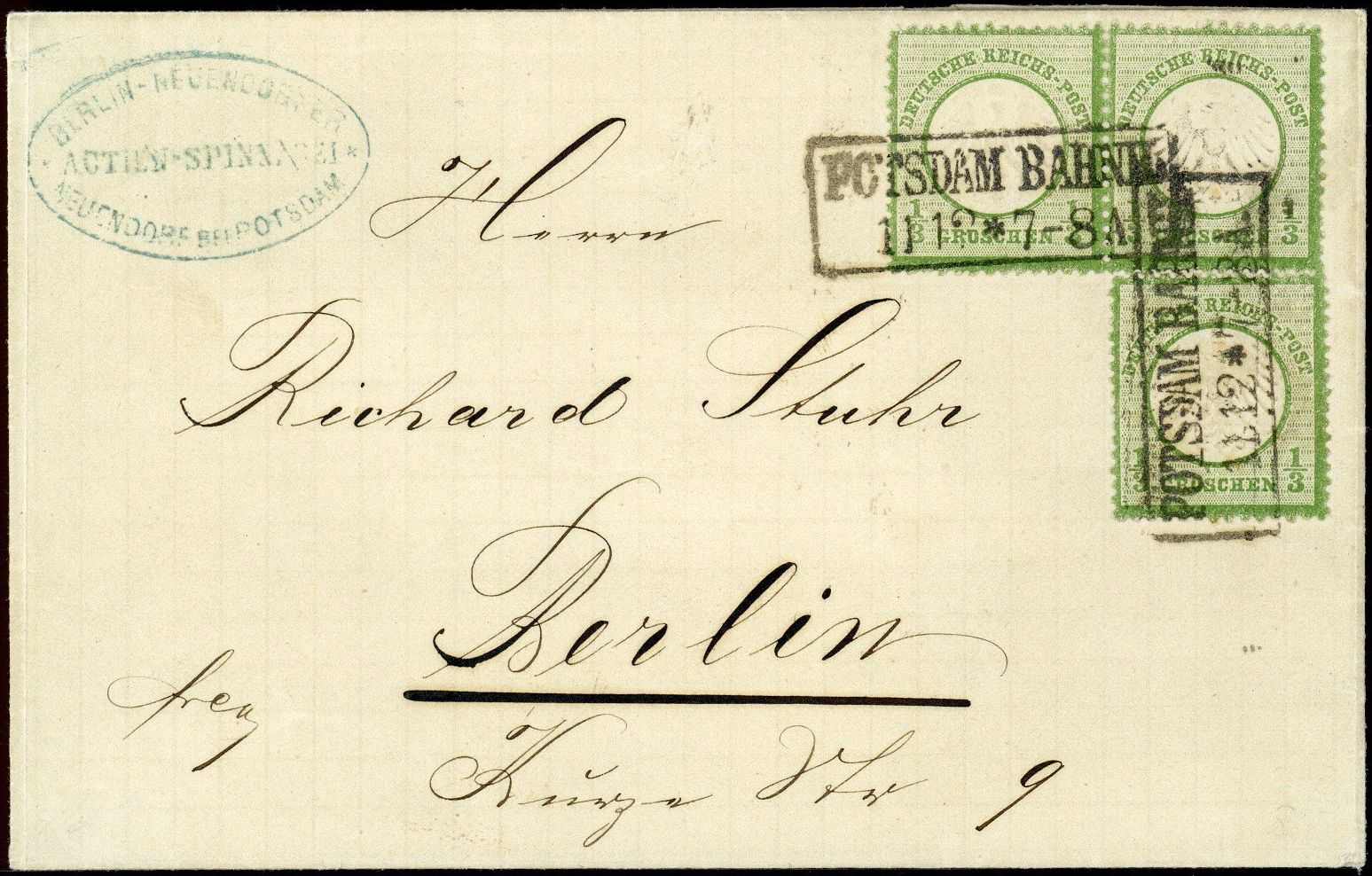 Brustschild-Spezial: 1872 - 1874, gehaltvolle Kollektion auf ...