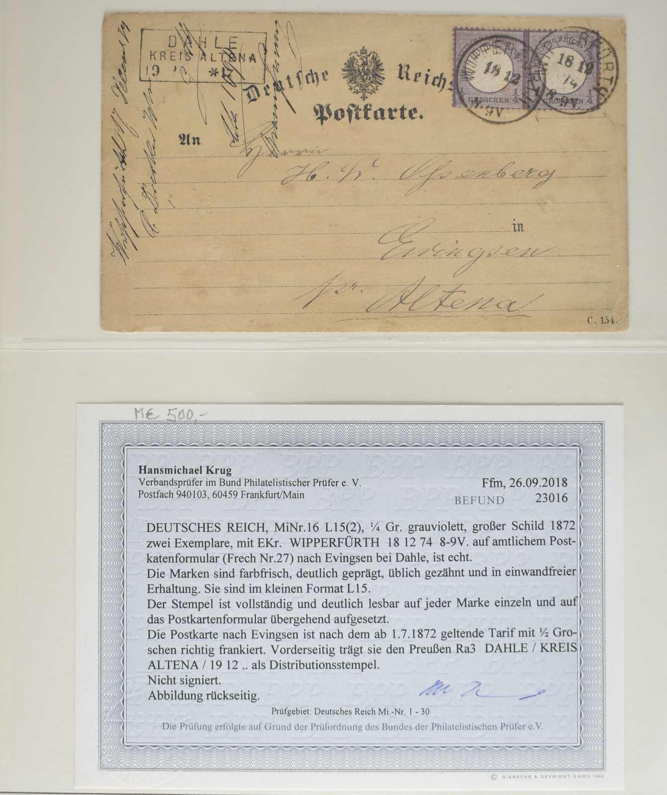 Image 108 for lot number 5742 for Veuskens 130th Auction