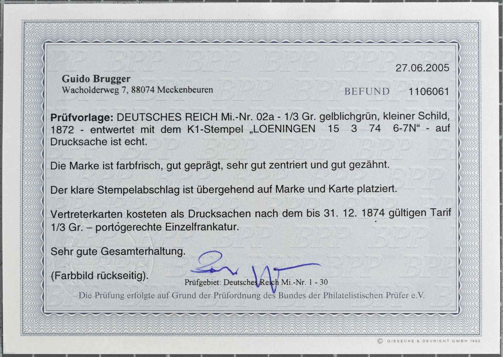 Image 112 for lot number 5742 for Veuskens 130th Auction