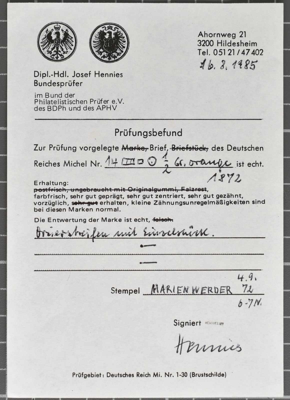 Image 153 for lot number 5742 for Veuskens 130th Auction