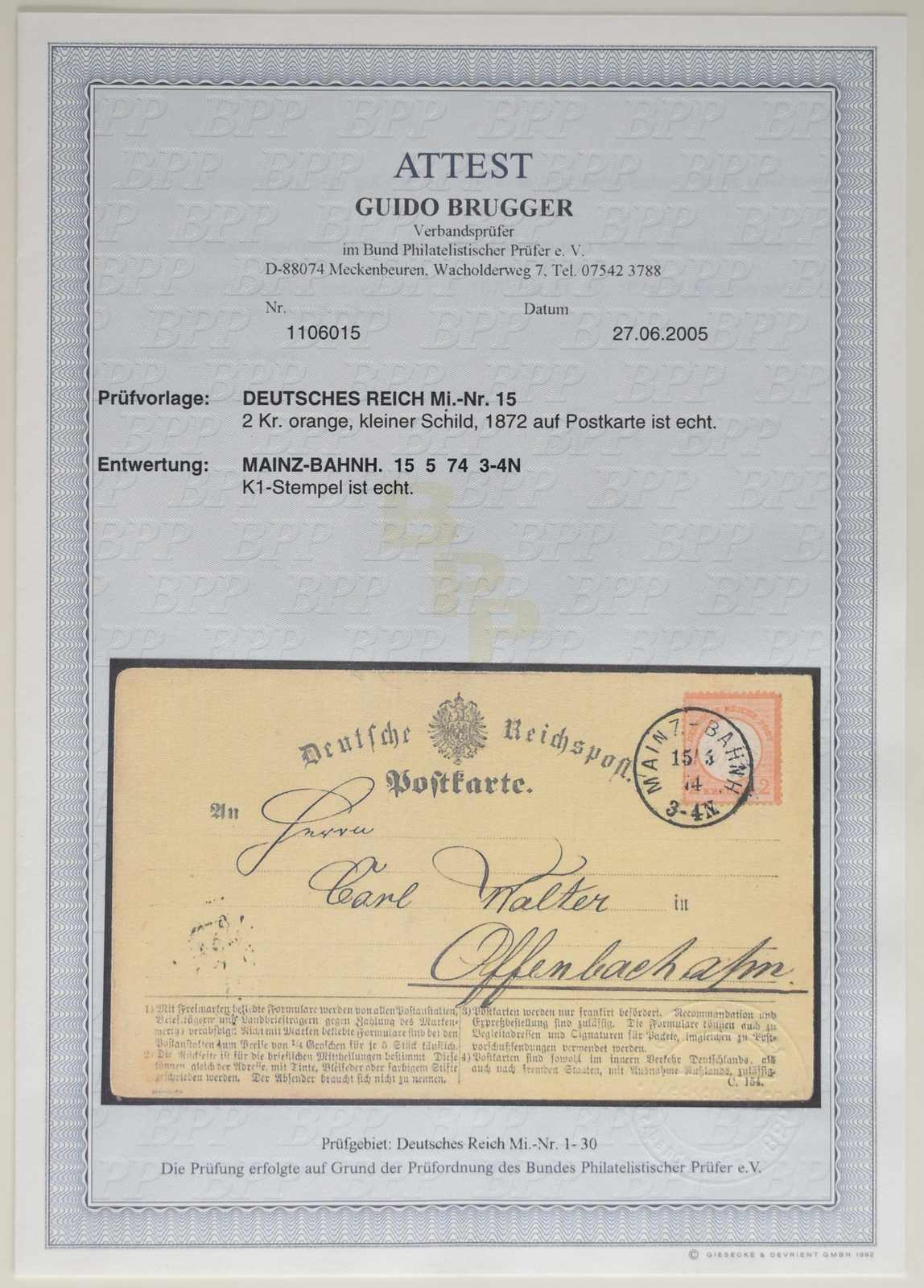 Image 172 for lot number 5742 for Veuskens 130th Auction