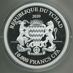 Tschad: 2020, 10000 Fr. African Springbok, colorierte 1 ...
