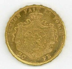 Belgien: 1882, 20 Fr. Leopold II., vz.Automatically generated ...