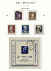 Goethe-Jahr: 1949, kl. Kollektion von sechsmal Block 6., dabei je ...