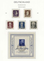 Goethe-Jahr: 1949, kl. Kollektion von sechsmal Block 6., dabei je ...