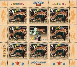 Europa: Zirkus 2002, 105 Kleinbogen-Sätze, tadellos postfrisch, ...