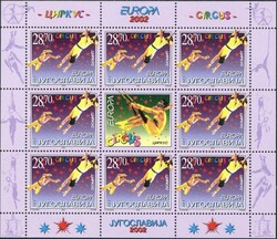 Europa: Zirkus 2002, 105 Kleinbogen-Sätze, tadellos postfrisch, ...