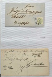 Ca. 1835 - 1910, Partie von hundert Belegen im Postkartenalbum ab der ...