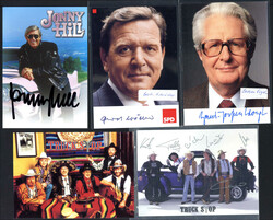 Nachlass Autogrammkarten, dabei Hans Günter Winkler, Fritz Waller, ...