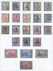 DR 1872 bis 1932 mit DIENST. Sammlung gestempelt im SAFE-Album, teils ...