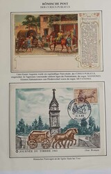 POSTKUTSCHEN. Sammlung von Belegen im Album, dabei ein paar bessere ...
