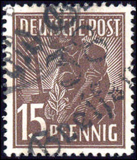 Greifswald, Type 8b. 15 Pf gestempelt, Befund vom 28.8.95 Dr. Modry ...