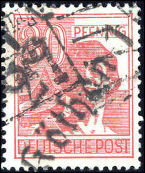 Köthen 1, Type 3a. 30 Pf gestempelt, gepr. Ballschmidt BPP (150 ...