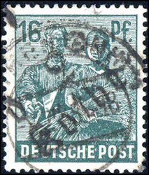 Köthen 1d, Type 3c. 16 Pf gestempelt, gepr. Dr. Kalb BPP (180 ...