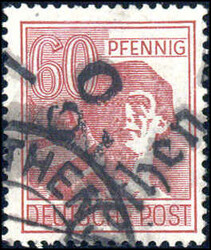 Köthen 1, Type 3b. 60 Pf hell, gestempelt, gepr. Dr. Modry BPP (1 ...