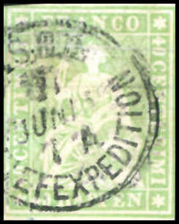 1 Fr sowie Nr. 13 bis 17, gestempelt, gepr. bzw. sign., übliche ...