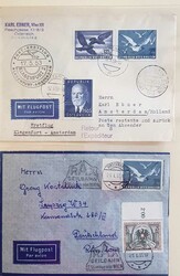 ÖSTERREICH 1945 bis 1955. Lot von reichlich 20 Belegen im Album, ...