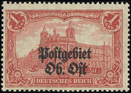 1 Mk Aufdruck matt, postfrisch, Kurzbefund vom 8.12.24 Wasels BPP ...