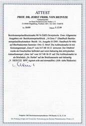 Gera 1, Type 44b. 5 M Taube auf überfrankiertem Sammlerbrief, ...