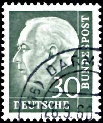 Heuss lumogen kplt. (8 Werte), gestempelt, gepr. Schlegel BPP (450,-)