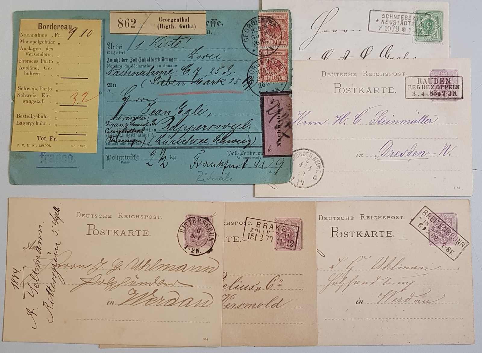 Image 4 for lot number 4152 for 191st Dresdner Briefmarken Auction