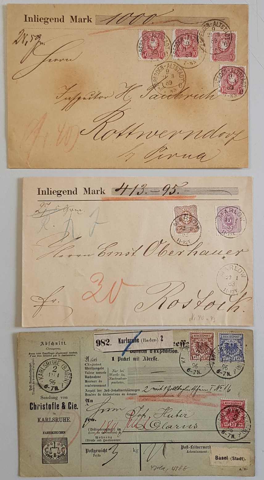 Image 6 for lot number 4152 for 191st Dresdner Briefmarken Auction