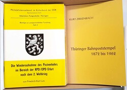 Thüringen. 6 Hefte, dabei Bahnpost, T. u T.-St., Eisenbahnwesen, ...