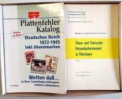 Plattenfehlerkatalog von Schantl, Averszettel der Reichspost, T. u. T ...