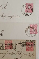 DR 1873 bis 1900. Ca. 180 Belege, Schwerpunkt Pfennige/Pfennig, auch ...
