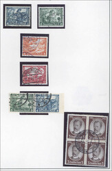 DR 1933 bis 1945 mit DIENST. Sammlung, meist gestempelt im ...