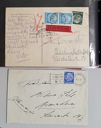 DR 1933 bis 1945. Hindenburg-Spezial. Ca. 100 Belege im kleinen ...
