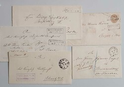 PREUSSEN. Kleines Belegelot mit schönem Paketbegleitbegrief ab CALBE ...