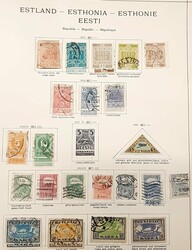 ESTLAND, LETTLAND, LITAUEN. Teilsammlungen ungebraucht bzw. ...