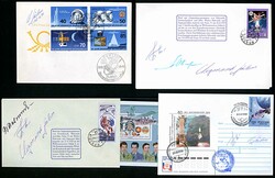 Autograph Sigmund Jähn, Fliegerkosmonaut auf privatem Sonderdruck ...