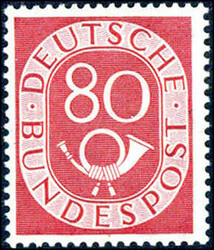 Posthorn kplt., postfrisch, gepr. Schlegel BPP (2.200,-)