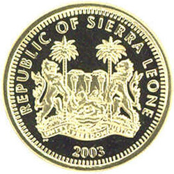 Sierra Leone. 100 Dollar 2003, Olympische Sommerspiele in Athen, ...