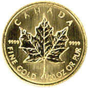 Kanada. 1 Dollar 1994, 1/20 Unze 999.9 Feingold, in Kapsel, ...