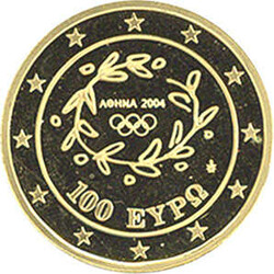 Griechenland. 100 Euro 2004, Olympische Sommerspiele in Athen, ...