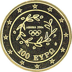 Griechenland. 100 Euro 2004, Olympische Sommerspiele in Athen, ...