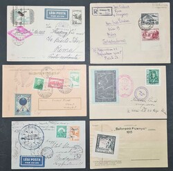 UNGARN sowie etwas EUROPA - LUFTPOST. Lot mit ca. 50 überwiegend ...