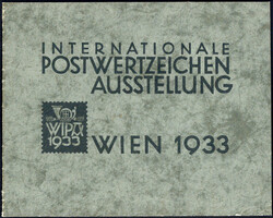 WIPA-Block 1933 mit Umschlag, postfrisch, am Oberrand übliche kleine ...