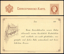 2 Kr-GA mit privatem Zudruck "Prosit Neujahr", ...