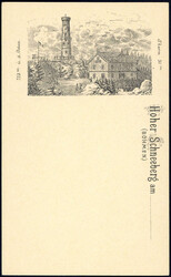 2 Kr-GA mit privatem Zudruck als Ak-Vorläufer "Hoher Schneeberg", ...