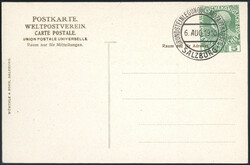 5 H Privat-GA "Grundsteinlegung Mozarthaus 1910", Blanko-SoSt. ...