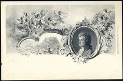 5 H Privat-GA "Grundsteinlegung Mozarthaus 1910", Blanko-SoSt. ...