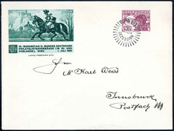 15 g Privat-GAU WIPA 1933 mit SoSt. WIPA SEZESSION 4.JUL ...
