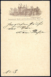 2 Kr Privat-GA Internationale Musik- und Theater-Ausstellung Wien ...