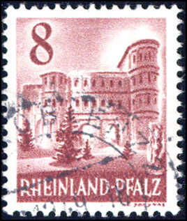 8 Pf gestempelt KOBLENZ ... 12.49, gepr. Schlegel BPP (500,-)