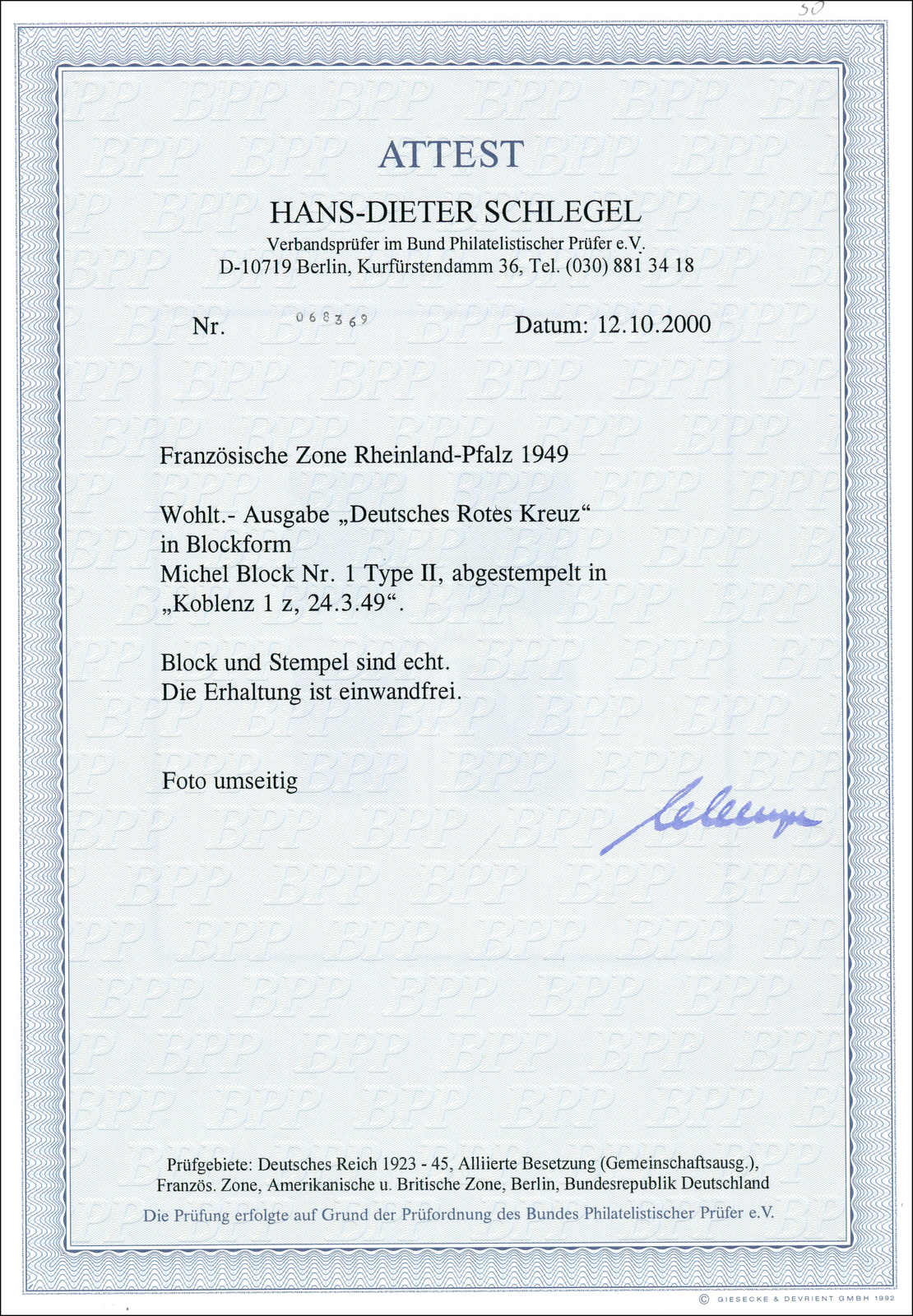 Image 1 for lot number 2364 for 191st Dresdner Briefmarken Auction