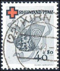 Deutsches Rotes Kreuz 1949 kplt., gestempelt, je gepr. Schlegel BPP ...